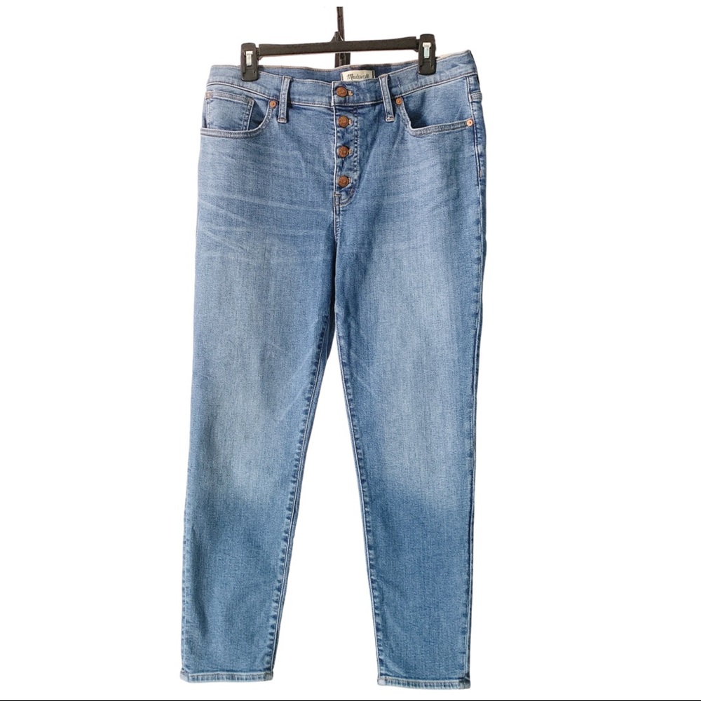 Madewell 9" Mid-Rise Skinny Crop Bottom Jeans 32